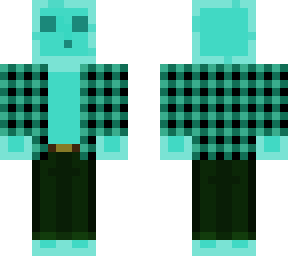 slime wearing plaid