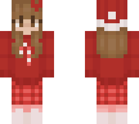 candy cane christmas pjs girl <3
