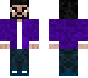 guy wearing a purple jacket