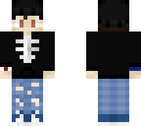 ian (skeleton sweater & beanie)