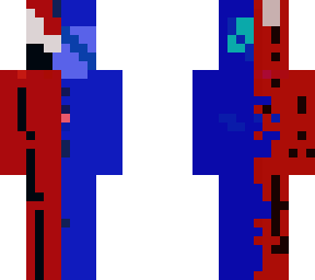 red and blue