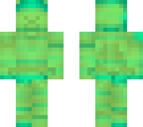cyan turning to green steve