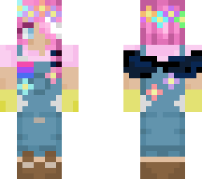 pink haired girl 2# (with wings and bi flag)
