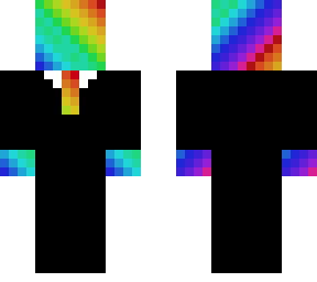 rainbow in suit