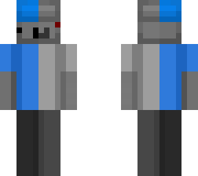 strong cosmetic smiley gamer (half blue & half robot edition)