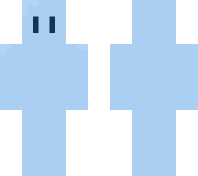 blue dude with eyes