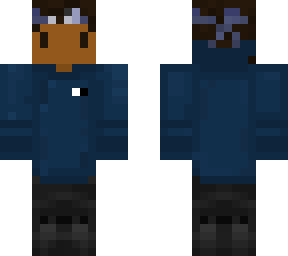 blue hoodie skin
