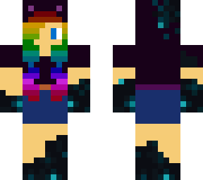 sculk with rainbow hair