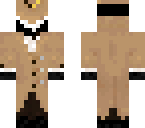 the smiling demon in trench coat