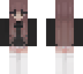 brown hair girl skin