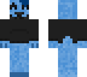 happy blue goat
