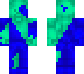 cyan and elder blue steve