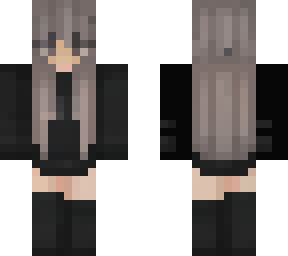 gray hair girl skin
