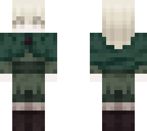 green angel with blonde hair yup