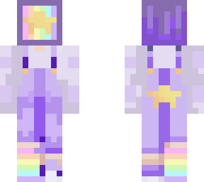 lavender rainbow tv head