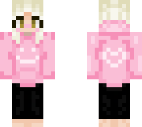 pink blonde sweater