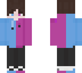 blue and pink boy