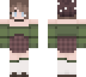 red and green mushroom girl