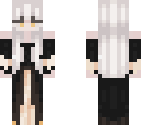 woman in a black dress