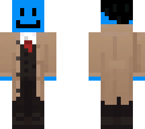 bluey with trench coat (+my irl hairline)