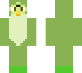 green furby - simple colour blocking