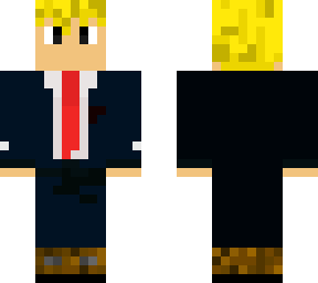 blonde suit