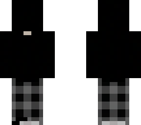 eyeless black face skin