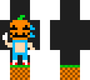 pumpkin classic sonic (pixel art)