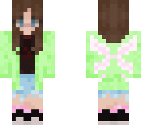 pink fairy wearing cardigan