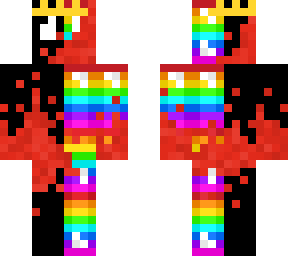rainbow and black bloody