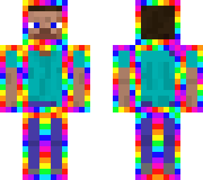 steve with rainbow