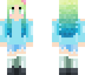 ombre girl with ripped shorts