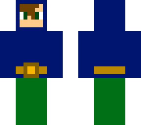blue guy with hood