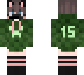 femboy green hoodie