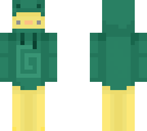 green hoodie duck no watermark