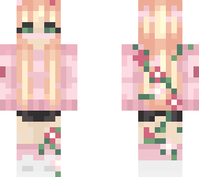 pink heart flower girl