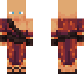 red & gold monk