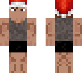 buff person with santa hat