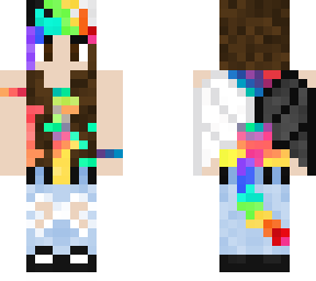 dragon/neko girl rainbow