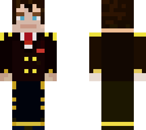 golden black suit