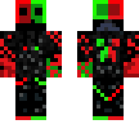half green, half red