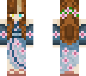 japanese style dress with cherry blossom flowers