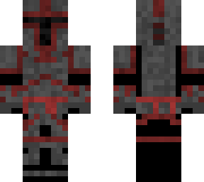 black and red mandalorian
