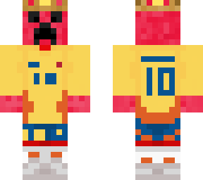 creeper with colombian football shirt