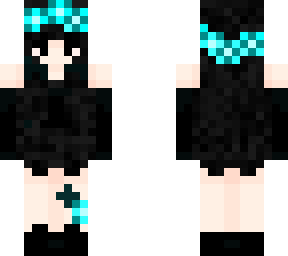 girl black dress blue flowers (edited)