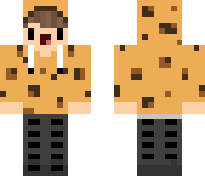 person with cookie hoodie