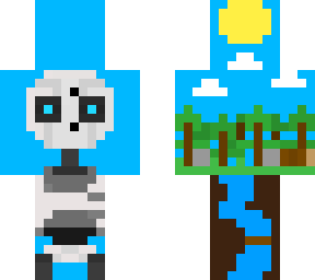the wild robot (pixel art)
