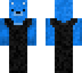 bluebear with overalls