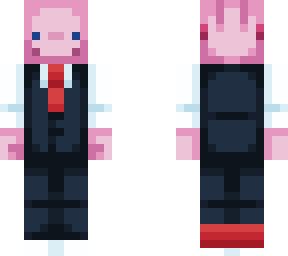 axolotl in a suit