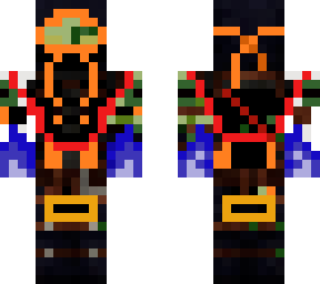 zombie ninja with flame powers
